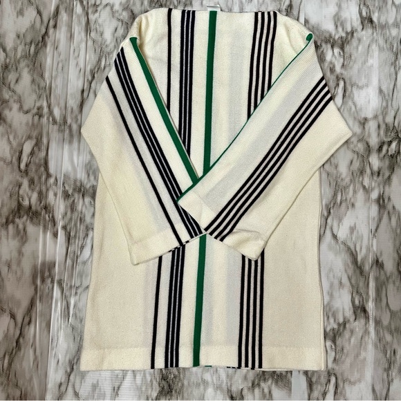 Vintage 1960 1970 Sears Acrylic Sweater Tunic Mini Dress Boat Neck Flair Sleeve - Picture 2 of 10